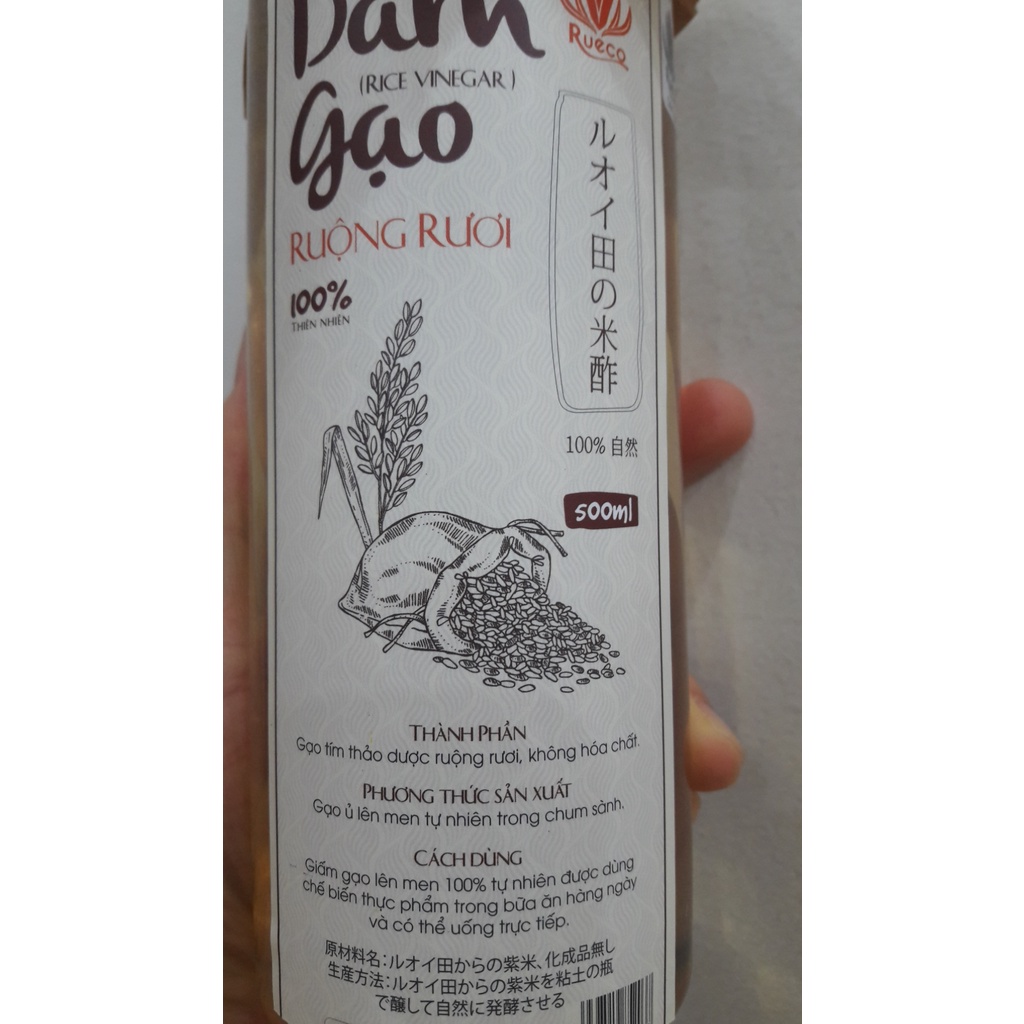 Dấm gạo ruộng rươi - 500ml