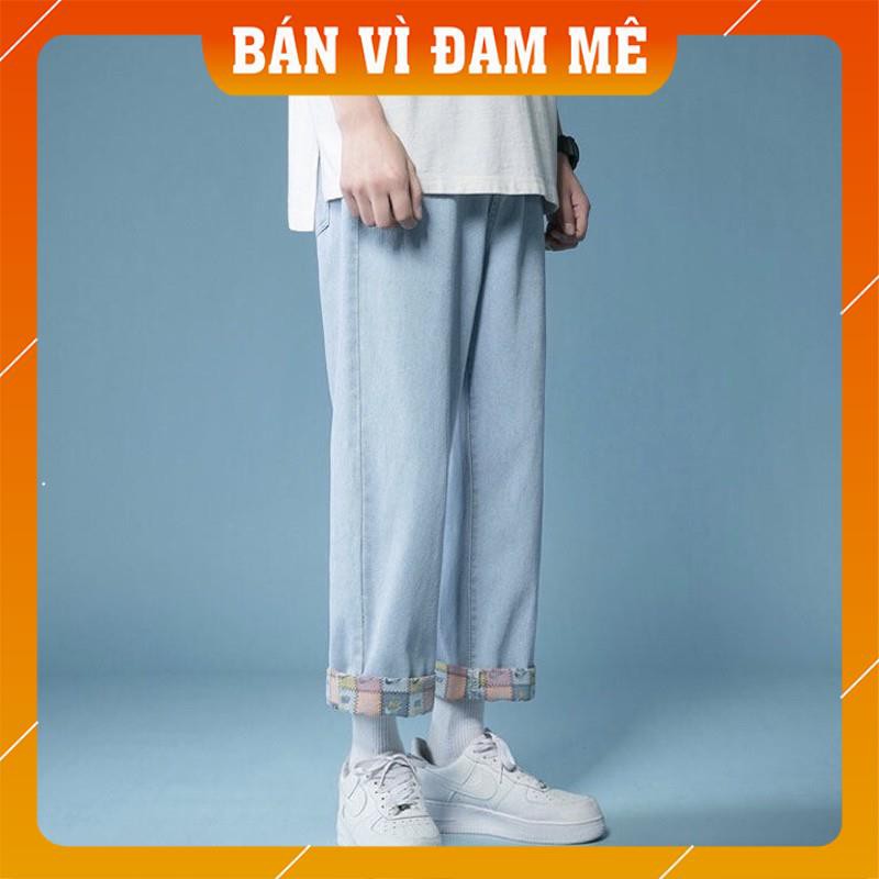 [SALE SHOCK] quần baggy jean nam, ống suông rộng, “IN HOẠ TIẾT LOGO” các thương hiệu style cá tính