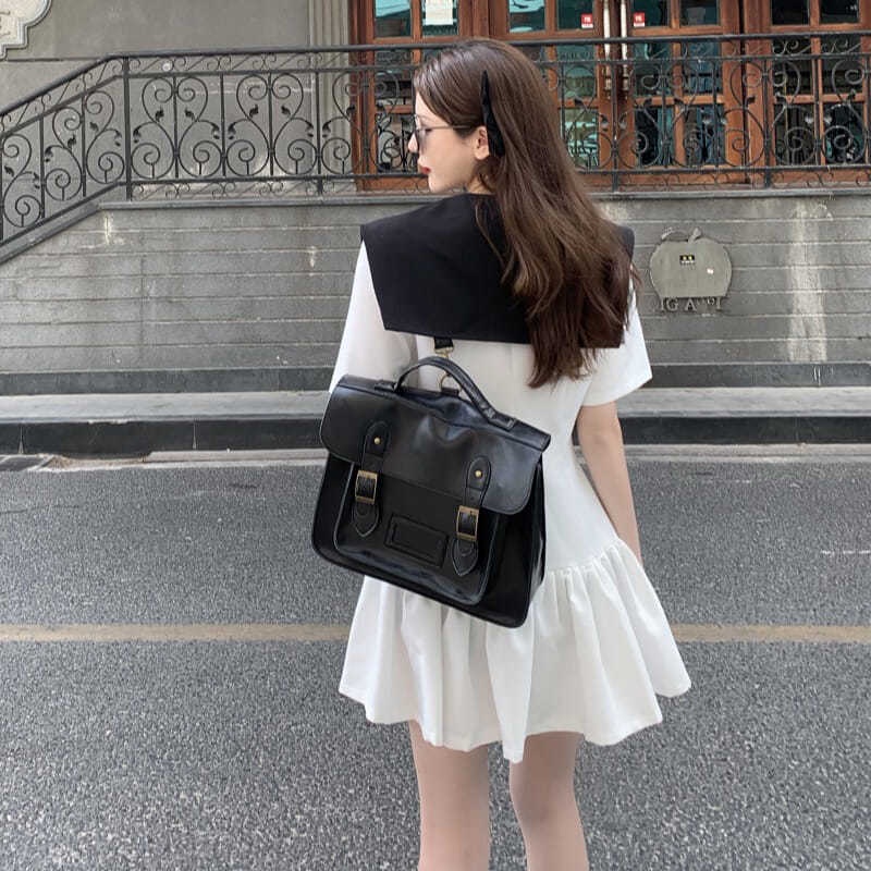 Women's Summer New Black Panel Bubble Skirt