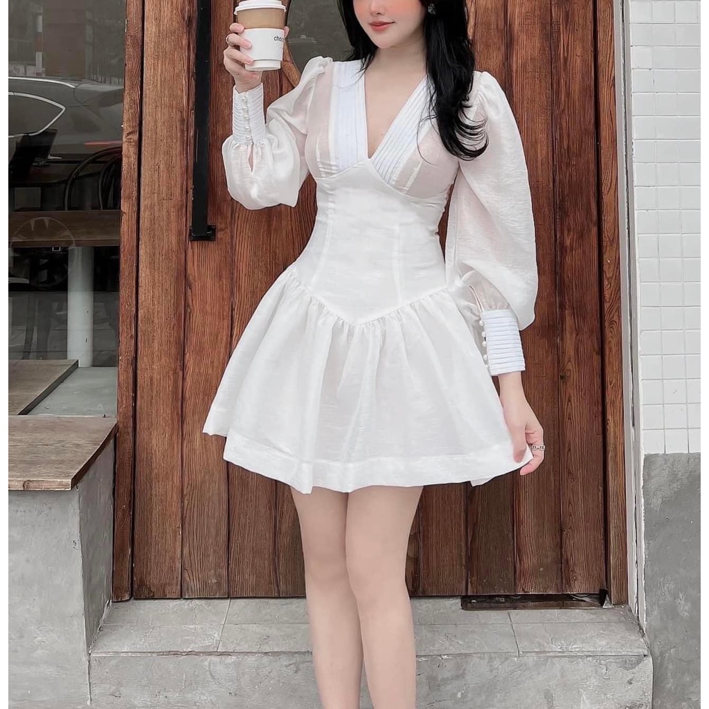 LINH CAVALI - Váy đũi 3 màu tay bồng