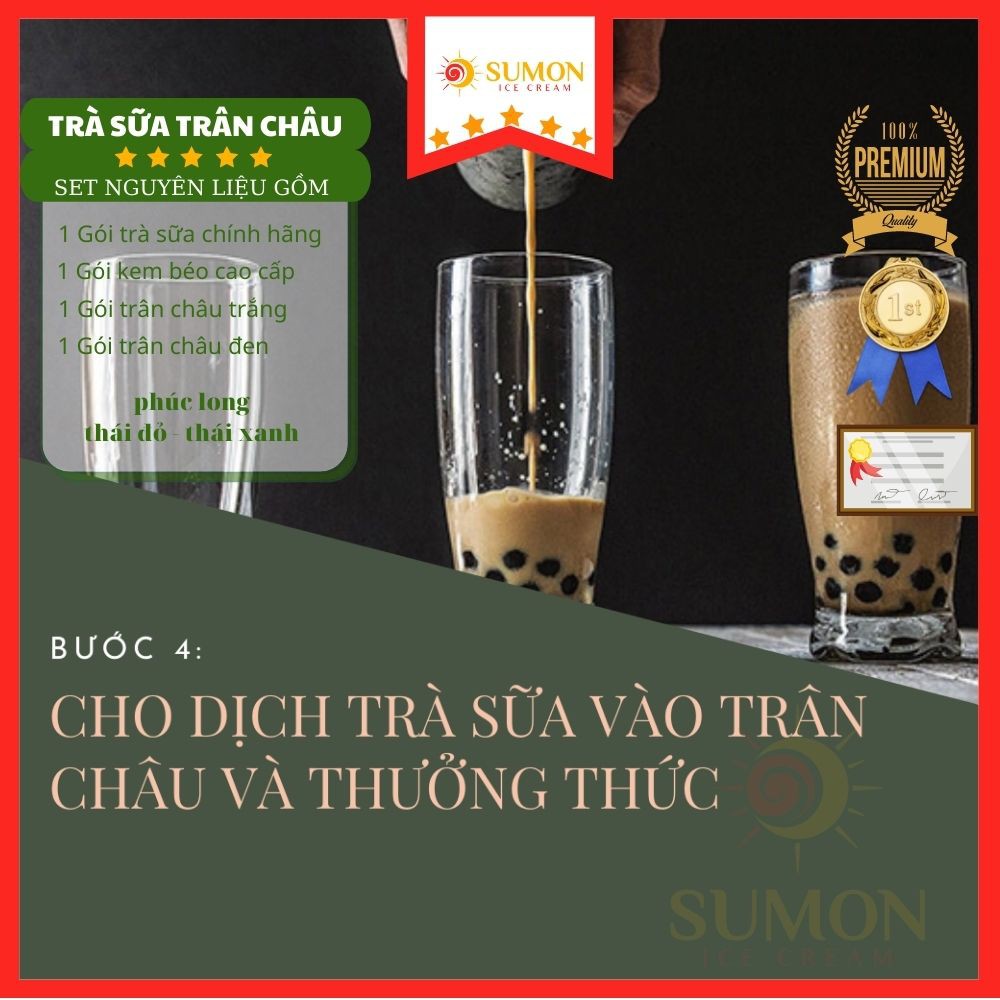 Nguyên liệu làm trà sữa SUMON trà sữa phúc long thái xanh thái đỏ MS07