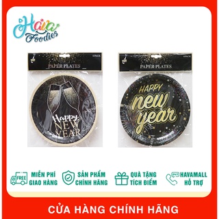 Bộ ly/đĩa giấy happy new year uncle bills