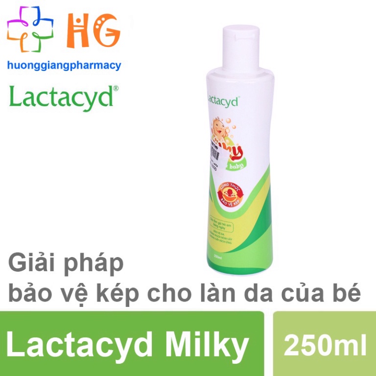 Sữa tắm gội trẻ con Lactacyd Milky 250ml ( NT )