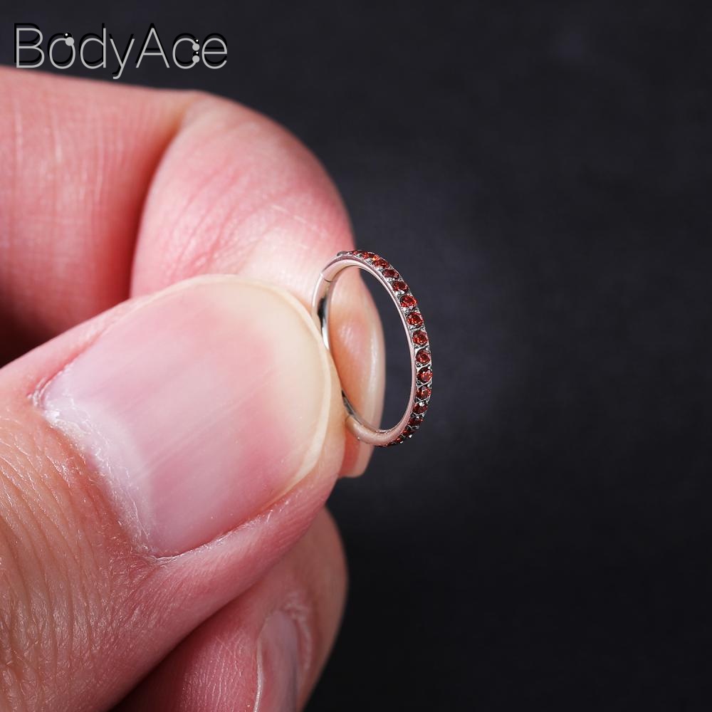 1 Khuyên Xỏ Mũi / Tai / Tai / Mũi / Sụn Bằng Thép Không Gỉ Nhiều Màu Sắc 6 / 8 / 10 / 12mm