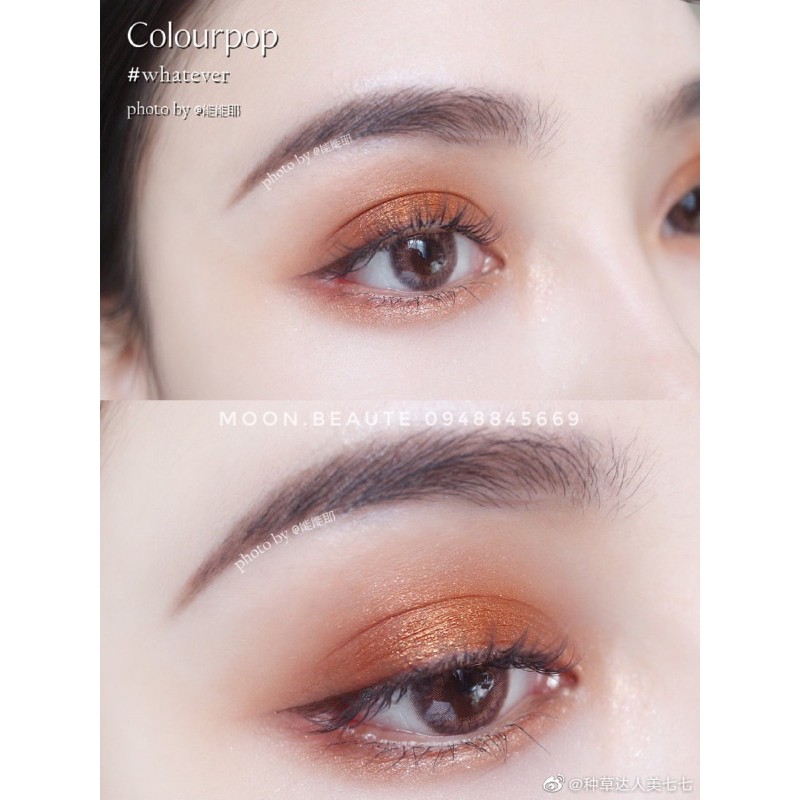 Bảng mắt Whatever Colourpop 12 ô tông cam đỏ siêu xinh