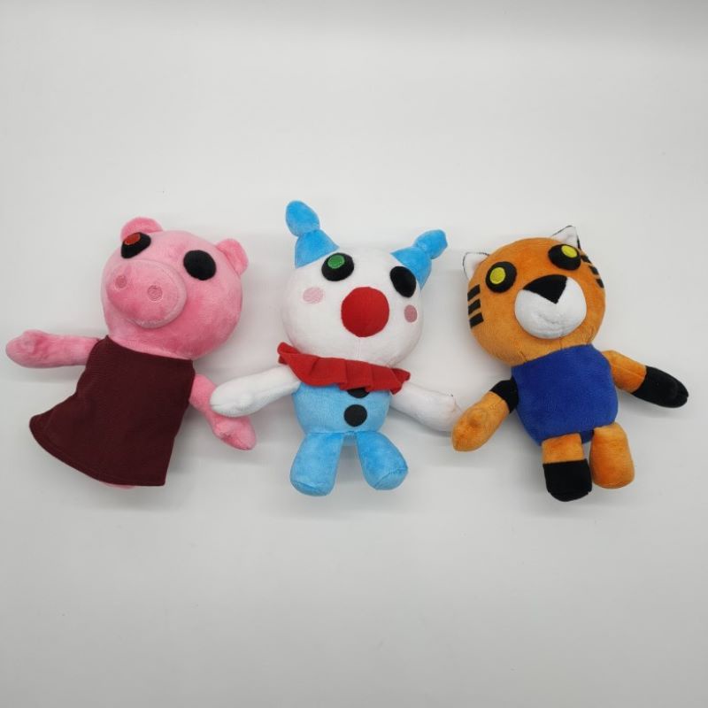 Đồ chơi nhồi bông Hình Roblox Pig Tiger Clown Làm Quà Tặng Cho Bé