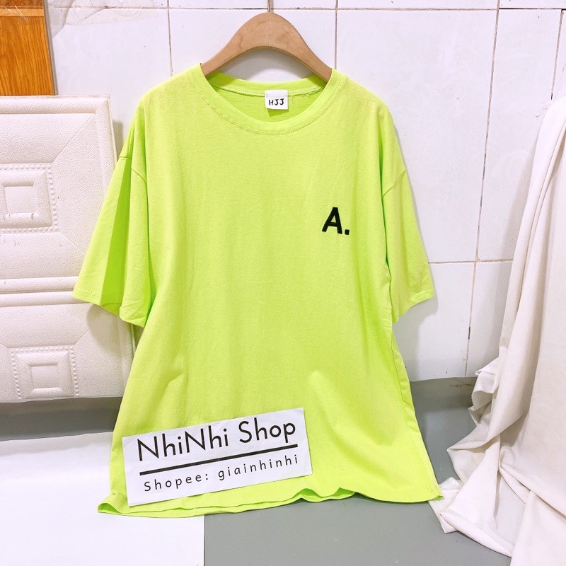 Áo phông sắc màu mặt cười smile dáng dài siêu rộng hàng QC - NhiNhi Shop