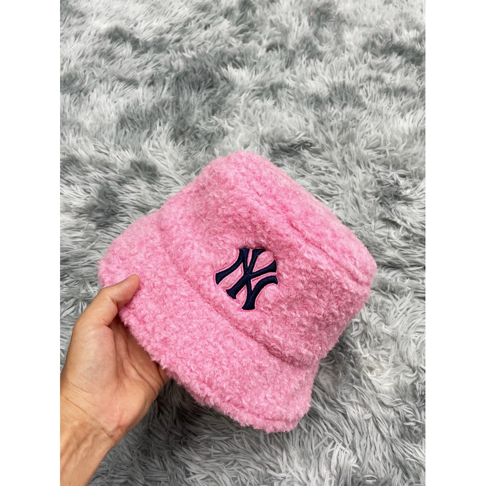 Mũ Bucket NY Vải Lông Cừu ⚡️ Hàng Xuất Xịn ⚡️ Thời Trang Siêu Đẹp
