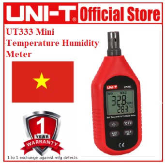 Uni-T Máy Đo Nhiệt Độ Và Độ Ẩm UT333/333BT Mini Màn Hình Lcd Có Đèn Nền Tiện Dụng HÀNG chính hãng (BH 12 tháng)