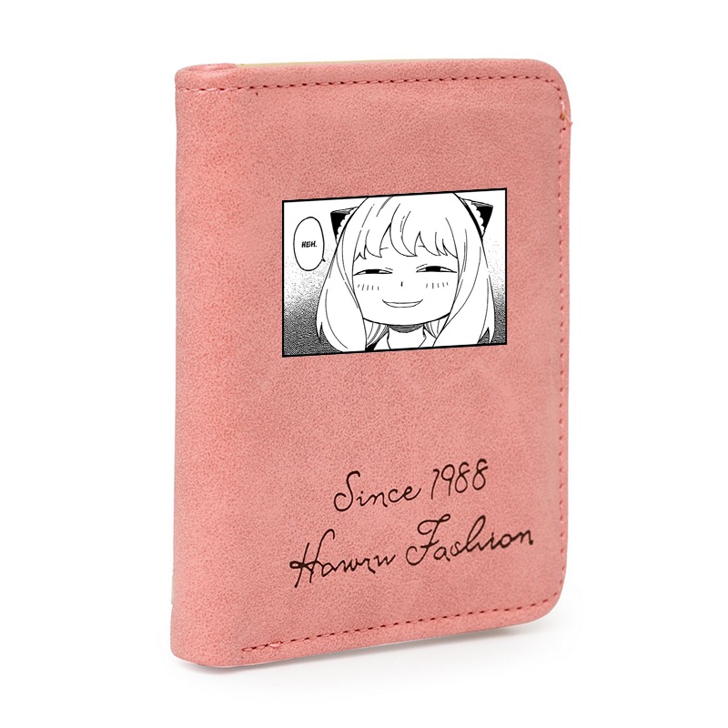 Ví ngắn cầm tay hồng Anya Spy x Family Gia đình điệp viên anime chibi đựng vật dụng nhỏ xinh xắn tiện lợi