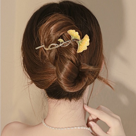 (MớI) Kẹp TóC HìNh ChiếC Lá Phong CáCh Trung Hoa