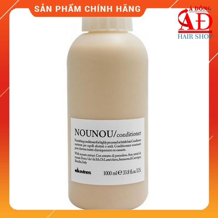 DẦU XẢ MỀM MƯỢT DAVINES NOUNOU CHO TÓC ĐÃ QUA HOÁ CHẤT UỐN DUỖI NHUỘM 1000ML