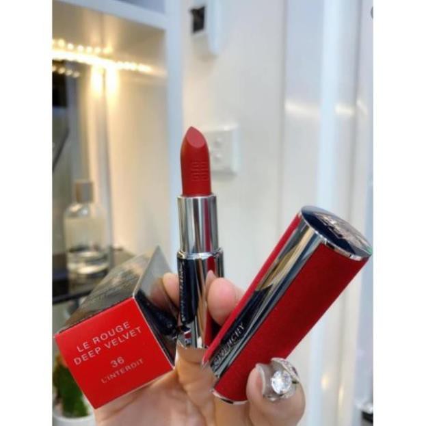 Son Givenchy Le Rouge Deep Velvet Màu 36 Linterdit | BigBuy360 - bigbuy360.vn