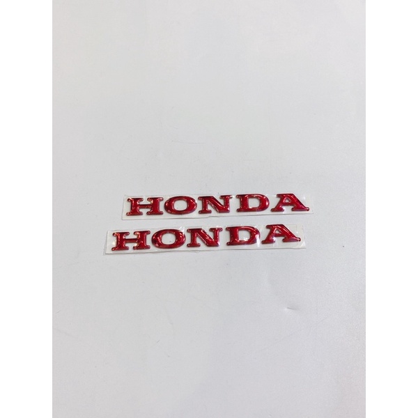 Cặp tem chữ Honda nổi 10x1cm dán trang trí xe máy Vario, Víion...