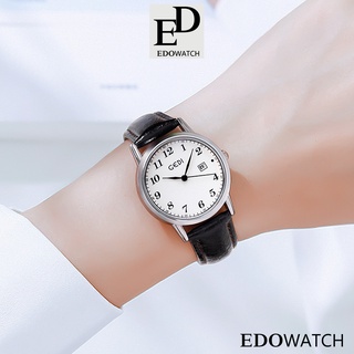 Đồng hồ dây da nữ đeo tay đẹp chính hãng, chống nước GEDI Janpanese, RATE quà sinh nhật cho nữ