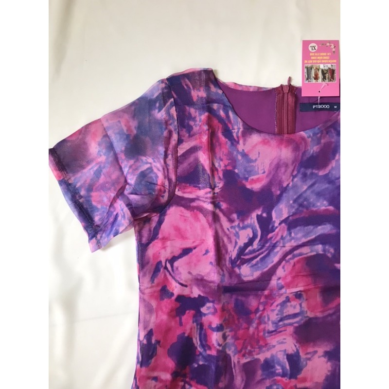 Váy Đầm Trung Niên - Chất Liệu Voan Tơ - Form Suông Hơi A - Size Từ 48Kg đến 87Kg | BigBuy360 - bigbuy360.vn