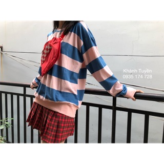 SWEATER SỌC XANH HỒNG - NEW ITEMS FOR SUMMER
