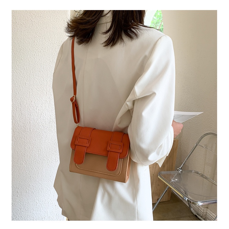 Túi đeo chéo nữ mini nắp túi phối màu cute phong cách Hàn Quốc túi xách nữ thời trang trẻ trung bền đẹp rẻ ABICA TX008