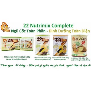 Ngũ cốc cao cấp Goodlady 22 Complete Nutrimix - Wheat Grass (Mầm lúa mì)/Chia seed/Glucan (tiểu đường) 750g
