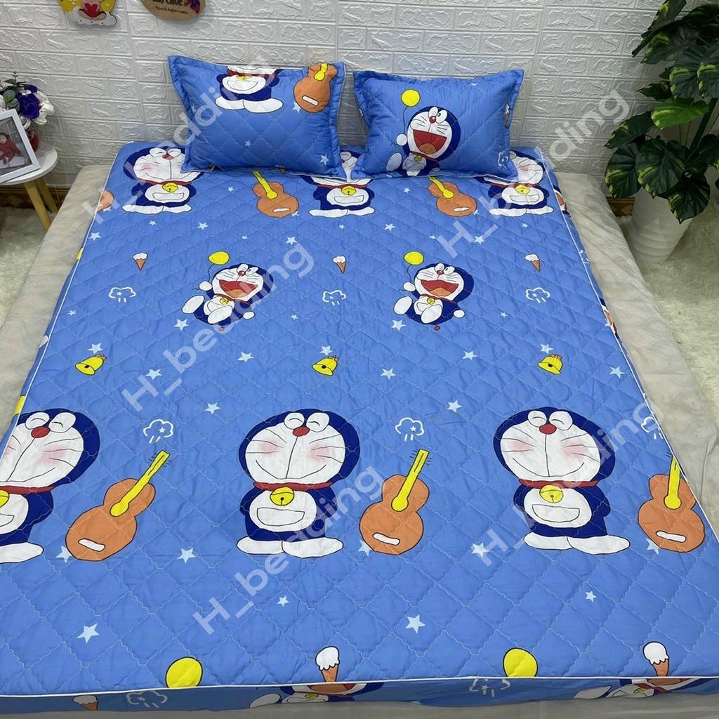 Ga trải giường trần bông 3 lớp cotton poly,Drap trải giường kích thước 1m6,1m8 được chọn mẫu | BigBuy360 - bigbuy360.vn