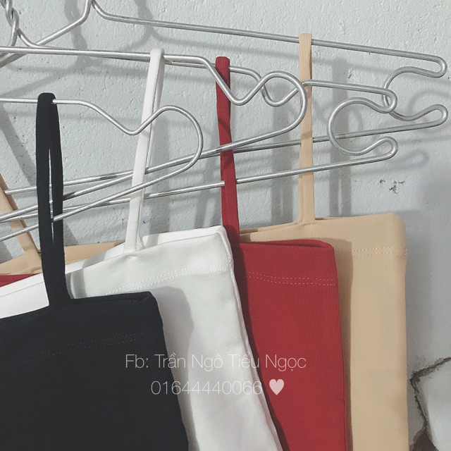 Áo 2 dây croptop ngang trơn | BigBuy360 - bigbuy360.vn