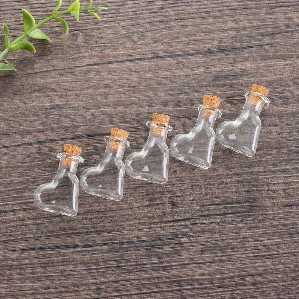 Set 5 Lọ Điều Ước Mini Bằng Nhựa Trong Suốt