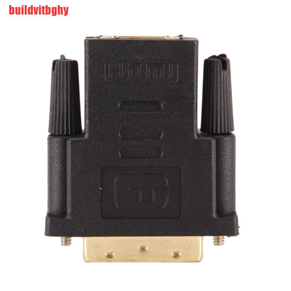 {buildvitbghy}Hot Sale DVI-D 24+1 Dual Link Male to HDMI Female Adapter Converter Connector OSE