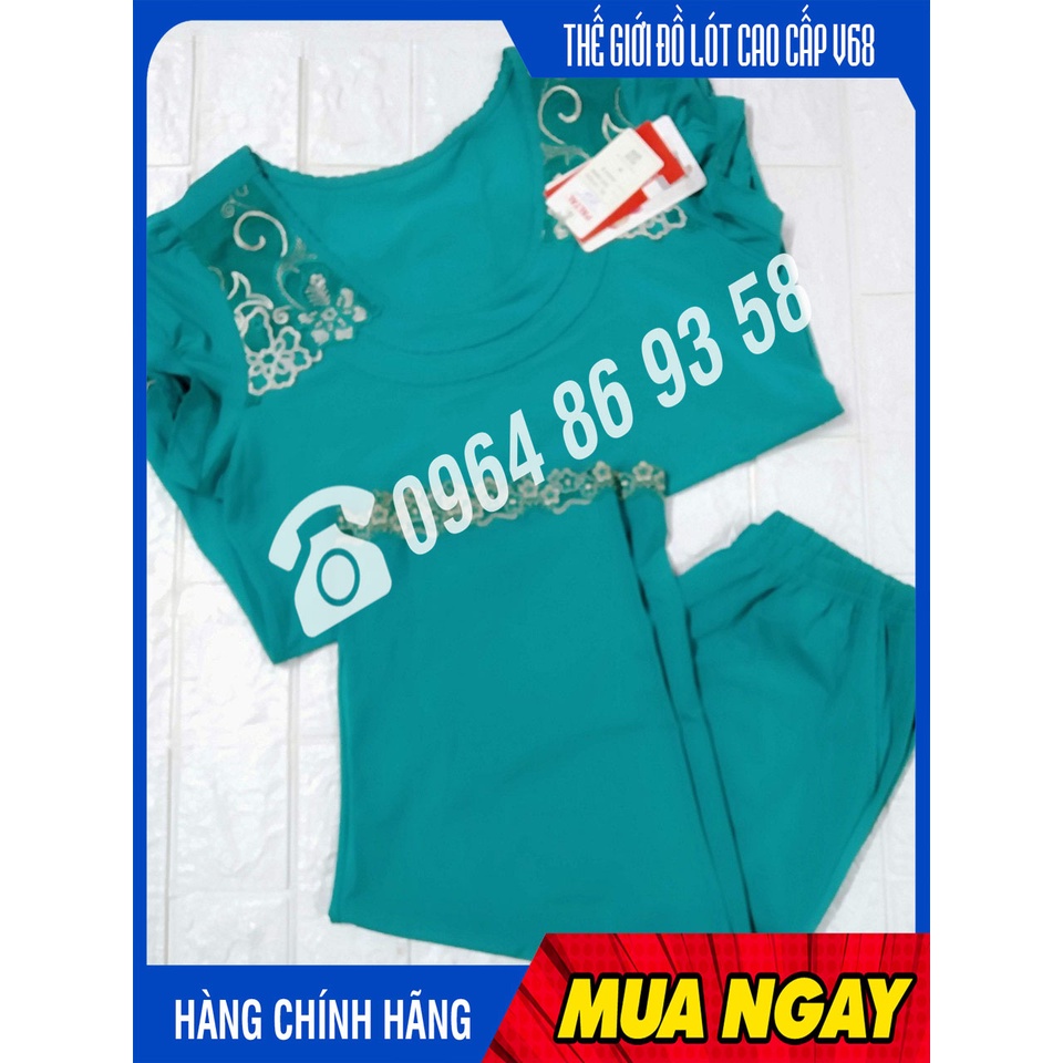 Bộ quần nữ mặc nhà cộc tay, quần lửng cao cấp PALTAL 141022
