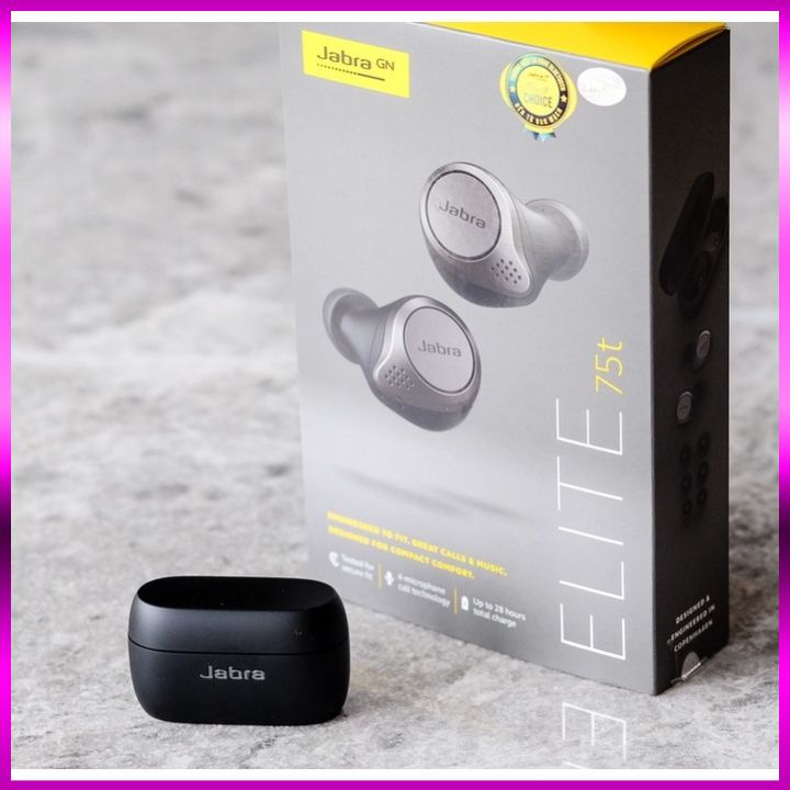 Tai nghe bluetooth Tai nghe không dây Jabra siêu Bass, chống bụi, chống nước, đàm thoại thời gian sử dụng lên đến 28H