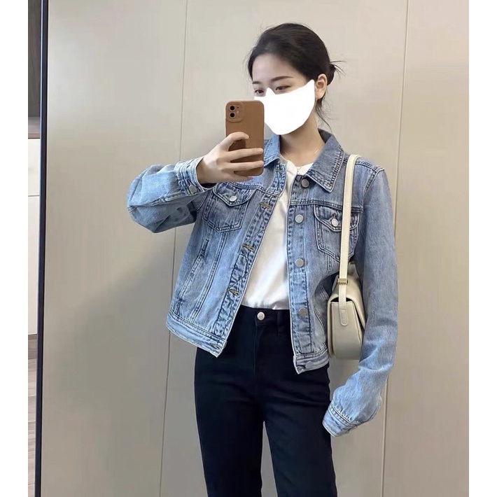 Áo khoác bò khoác jean siêu đỉnh dưới 65 kg