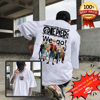 Áo Tay Lỡ Unisex Anime Cực Đẹp | Áo Phông Rộng Oversize Luffy WE GO Cao Cấp