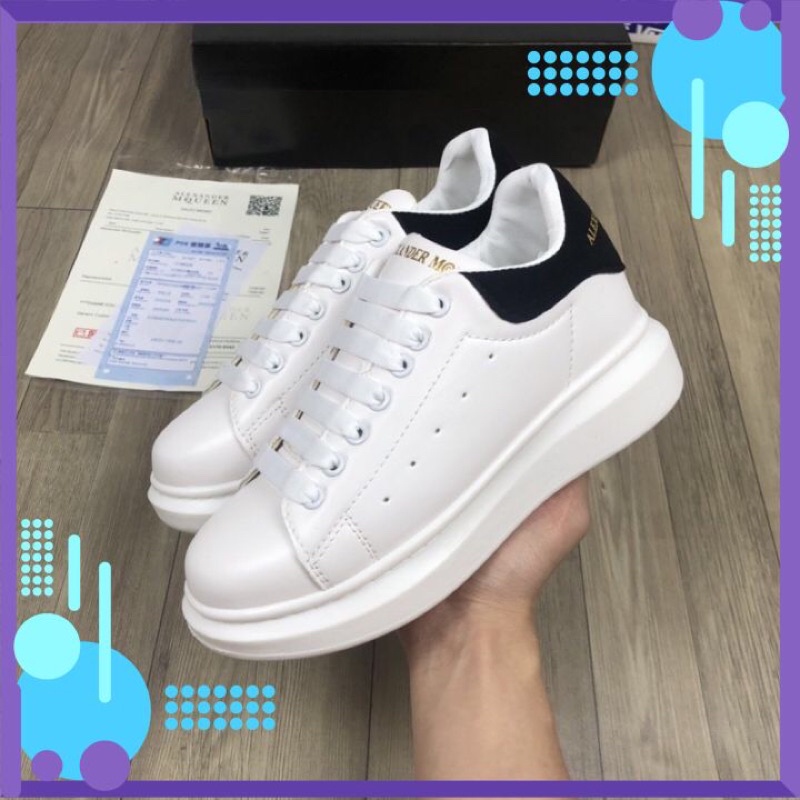 🎁❌ Giày thể Thao McQueen, Giày McQueen Bản Dây Lụa Hàng Full Box Bill