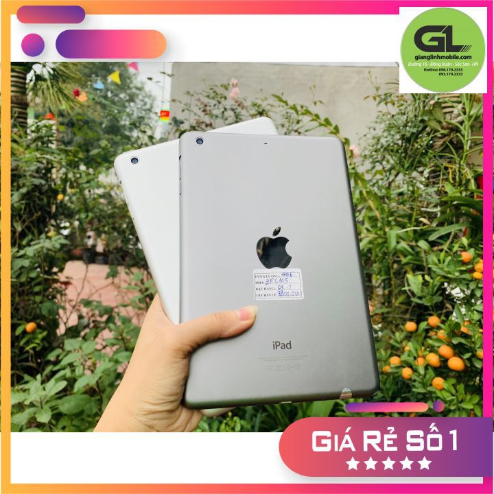 Máy tính bảng ipad mini 2 chính hãng bảo hành 6 tháng - 1 đổi 1 trong 30 ngày | BigBuy360 - bigbuy360.vn