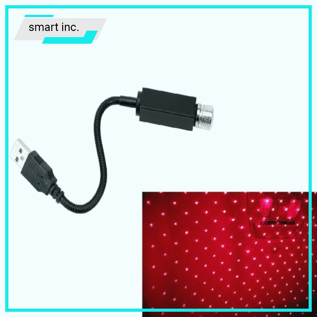 Đèn Led Laser Nhấp Nháy Chiếu Trần Trang Trí 👄FREESHIP👄 Xe Hơi Oto Đèn Phòng Ngủ Sạc Usb Mini