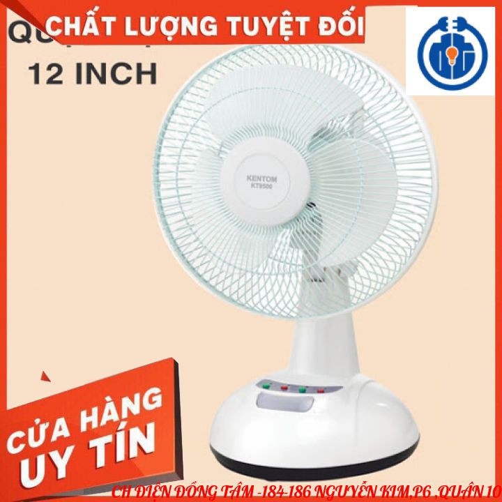 GIAO HỎA TỐC TRONG 1H⚡ QUẠT SẠC-ĐÈN SẠC ĐA CHỨC NĂNG KENTOM KT-9500.
