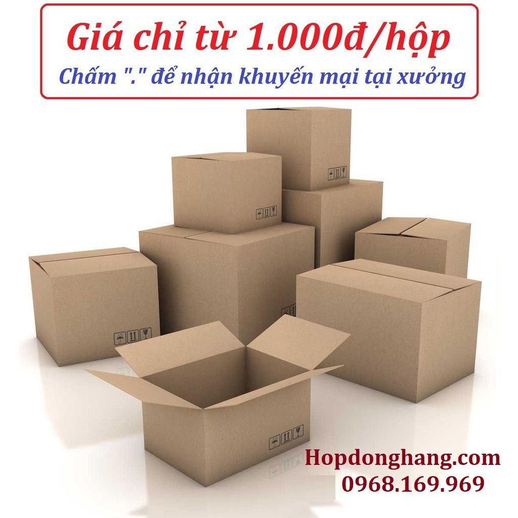 FreeShip Hà nội 100 Hộp carton 18x10x4 - Thùng carton giá rẻ đóng hàng phụ kiện các loại