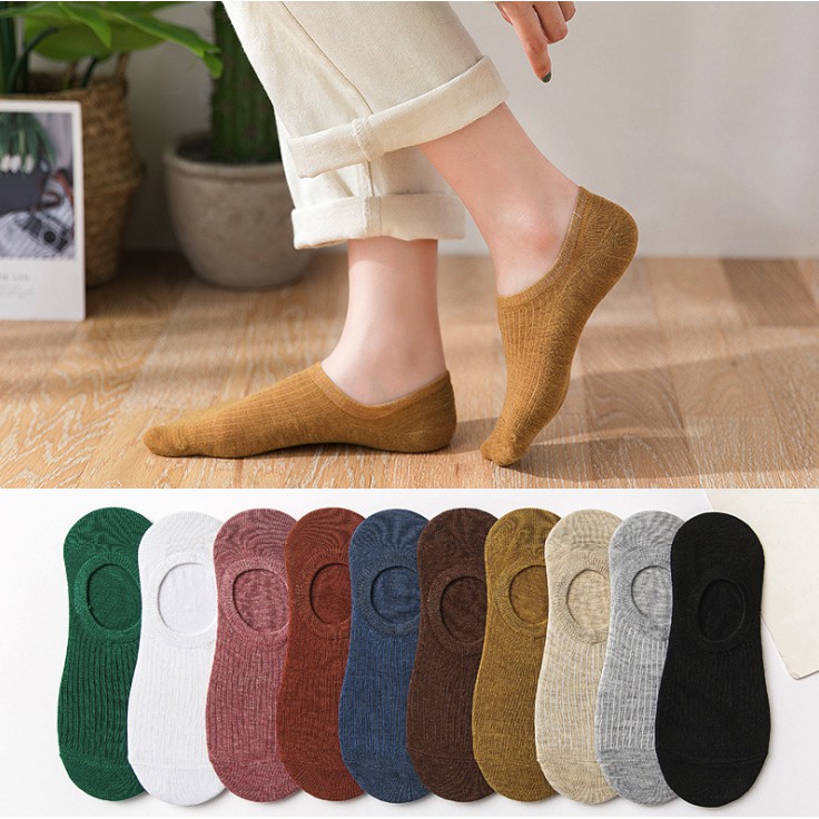 Vớ/ Tất Lười Sợi Cotton Thấm Hút Tốt KT036