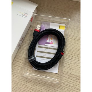 Cáp sạc Lightning, Type-C, USB Micro Baseus Cafule Màu Đen Đỏ