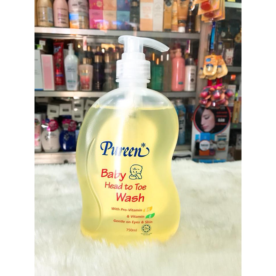Sữa Tắm Gội Toàn Thân Cho Bé Sơ Sinh Và Trẻ Em PUREEN Nhập Khẩu Malaysia 750ml | BigBuy360 - bigbuy360.vn