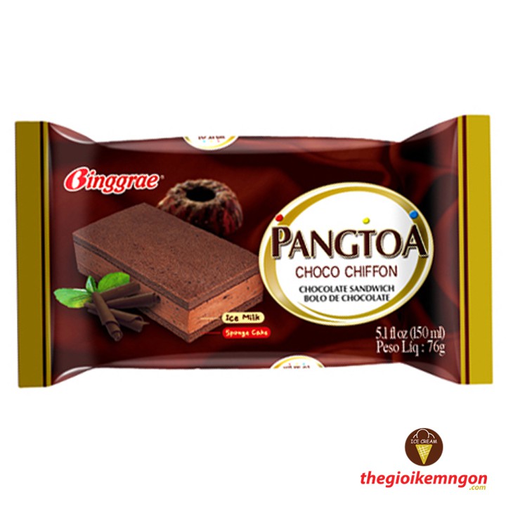 [NOWSHIP] Kem bánh Pangtoa choco chiffon Binggrae Hàn Quốc 150ml