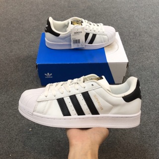 [ Free ship] 🌟   Giày thể thao sneaker SUPERSTAR trắng 🌟( full box)