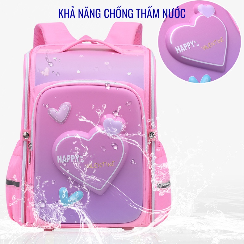 Balo chống gù cho bé tiểu học, cặp đi học cho bé, balo đi học [ No brand ] PSB123
