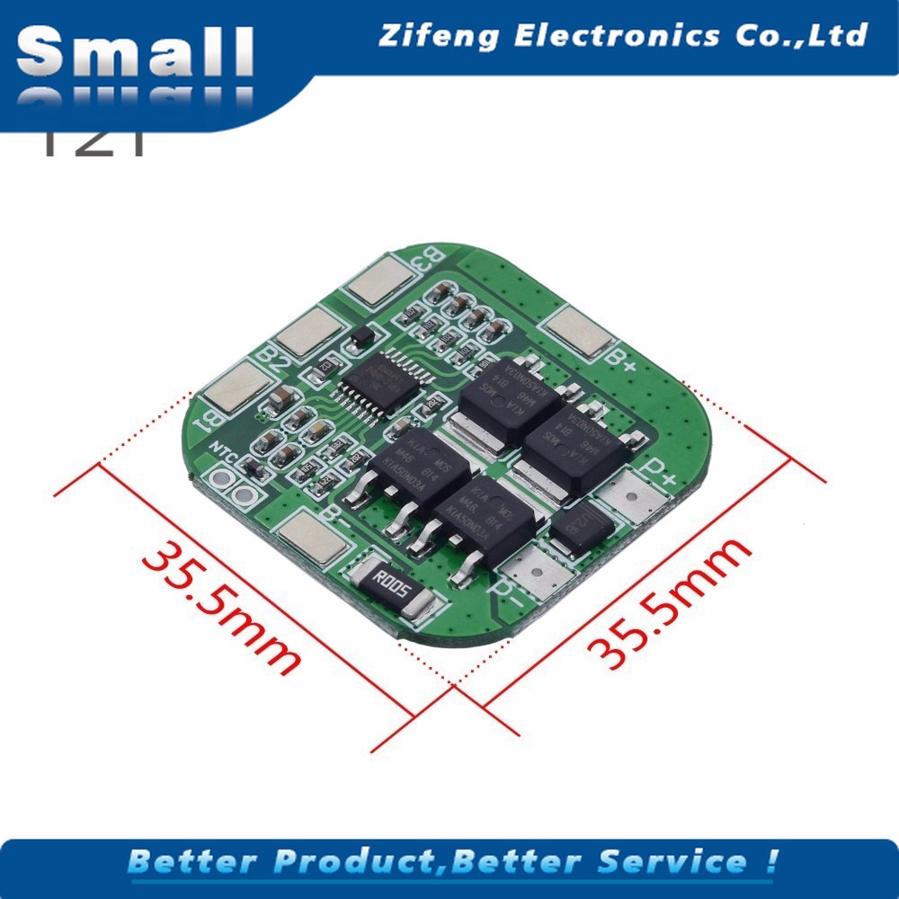 1 Bo Mạch Bảo Vệ Pin Li-Ion Bms Pmm 4s 14.8v / 16.8v 20a