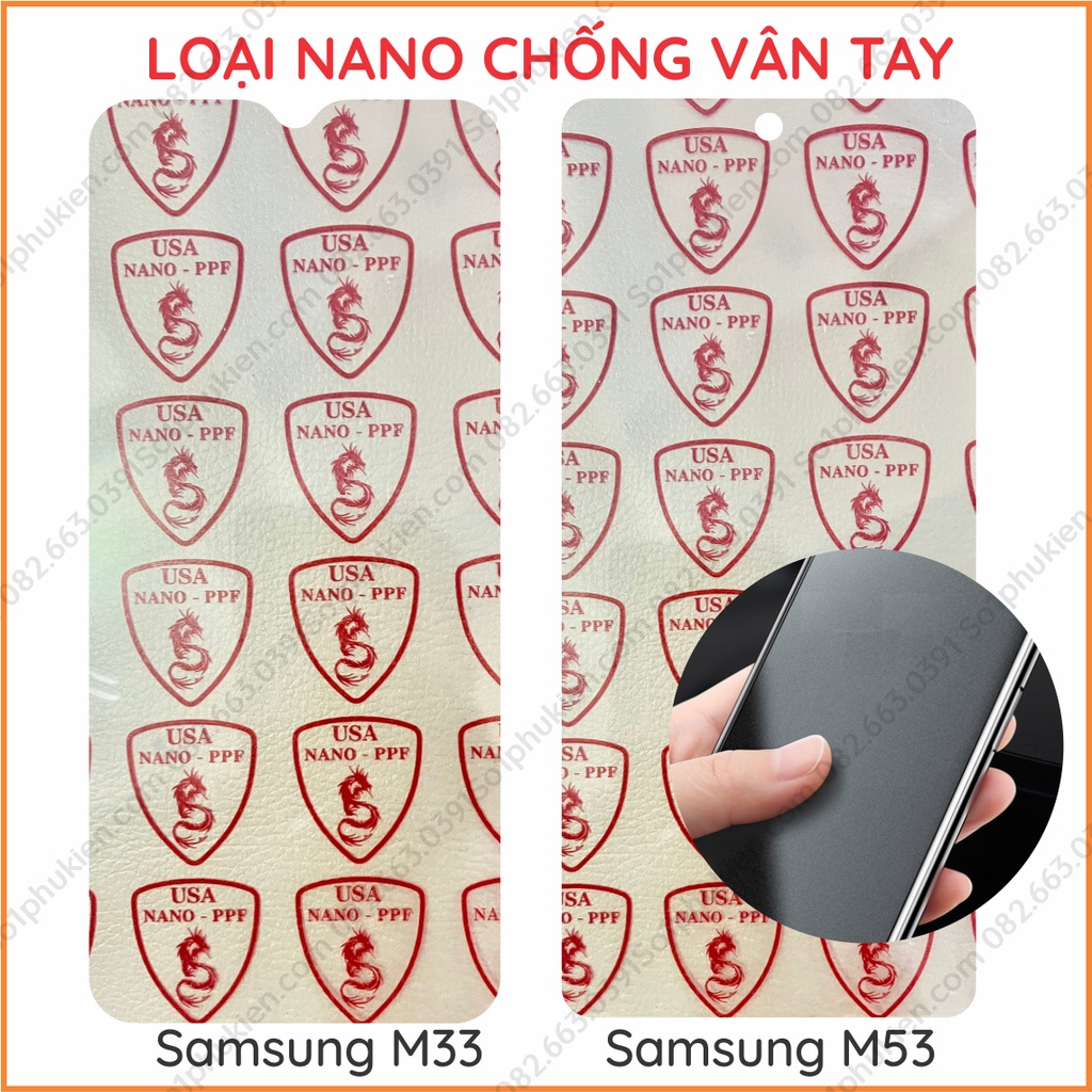 Dán cường lực Samsung M33 5G / M53 5G dẻo nano chống bể, chuẩn cường lực 9H+