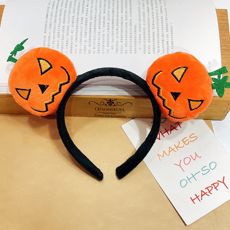 Ag Băng Đô Cài Tóc Hình Quái Vật Bí Ngô Vui Nhộn Cho Lễ Halloween