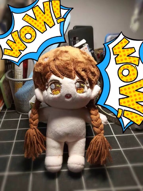 Tóc cho doll 20cm