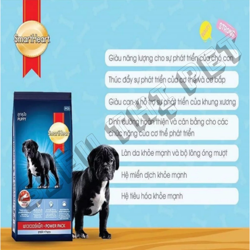 ( DINH DƯỠNG ) SmartHeart - Thức ăn cho chó con loại 1KG