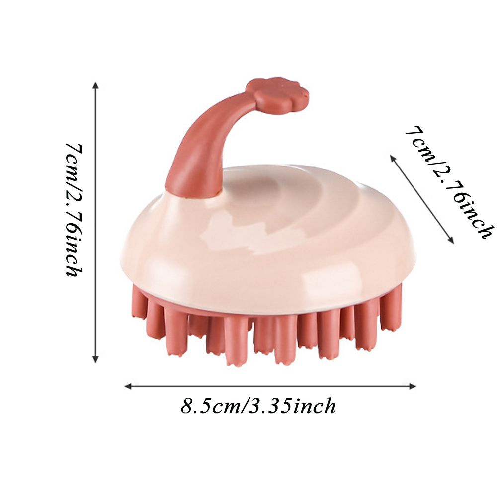 Bàn Chải Silicone Cầm Tay Mát Xa Da Đầu Khi Tắm Tiện Dụng