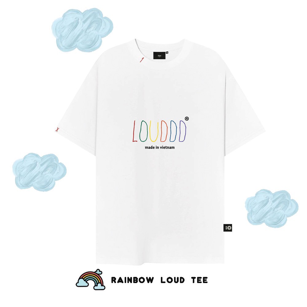 Áo thun Rainbow Loud Tee - White