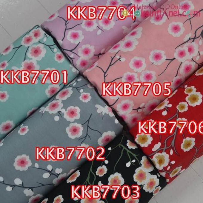 Vải Cotton Nhật Bản Toko-craft-handcraft- Kkb77 Sakura2 Width 150cm Uk 2.5m X 150cm